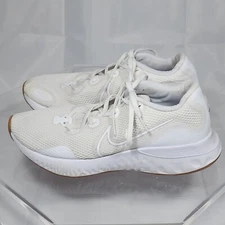 Nike Renew Run Triple White/Gum Sole Men 8 Running Shoes Sneakers CZ9209-100