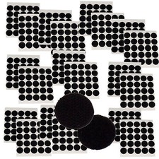 250 Sets Hook  Loop Fastener Coins Dots Adhesive-Backed 20mm Free Ship BLACK