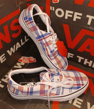 Vans Era Plaid Red/White/Blue Men's 4/Women's 5.5  -----  VN0A4BV4VXW