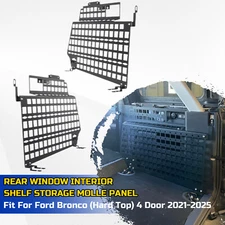 Rear Window Interior Shelf Modular Molle Storage For Ford Bronco 2021-2025 4Door