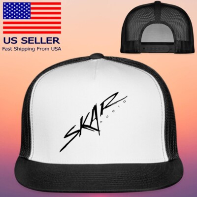 Skar Audio Adjustable Black/White Trucker Hat Cap Adult Size
