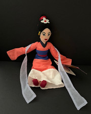 Disney Store Mini Bean Bag Plush Traditional Mulan-Pink 10" New W/ Tag 139