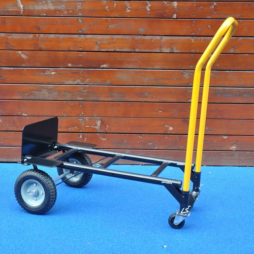 Carrello a mano doppio scopo 2 ruote carrello a spinta e 4 ruote con ruota girevole - Foto 9 di 16