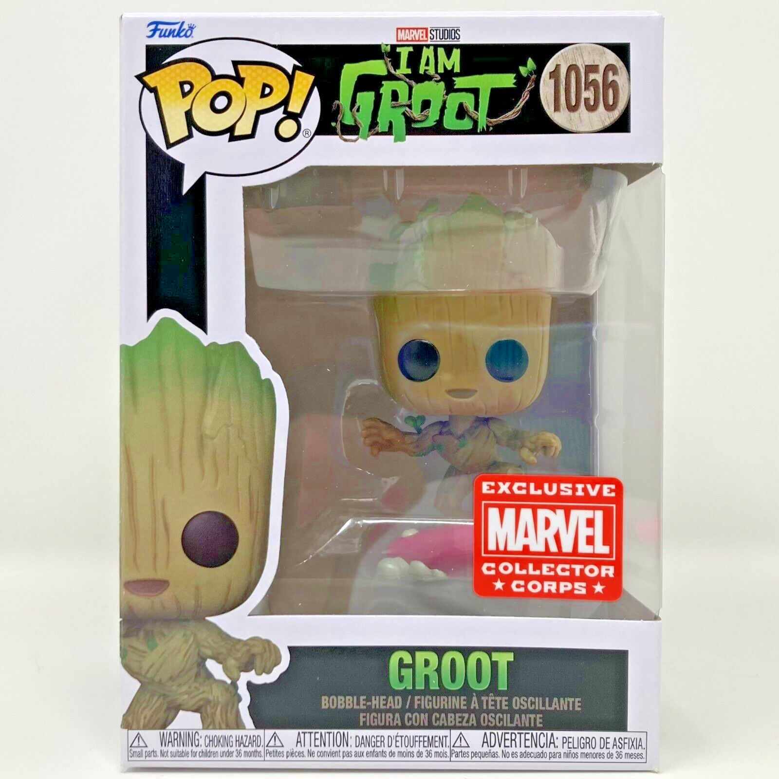 Funko Pop! I am Groot Surfing #1056 Marvel Collector Corps Exclusive New