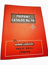 THE CLEVELAND TWIST DRILL COMPANY 1950 PREPRINT CATALOG NO 46 TOOLS REAMERS JB59