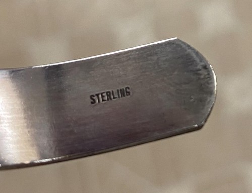 Signed Sterling Silver USA Troop Cuff Bracelet 1991 Metal Arts Group 28 grams - Picture 4 of 7