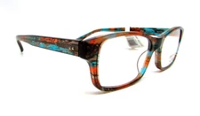 Corinne McCormack Brown/Turquoise Reading Glasses JESS 52/18-140 +1.00