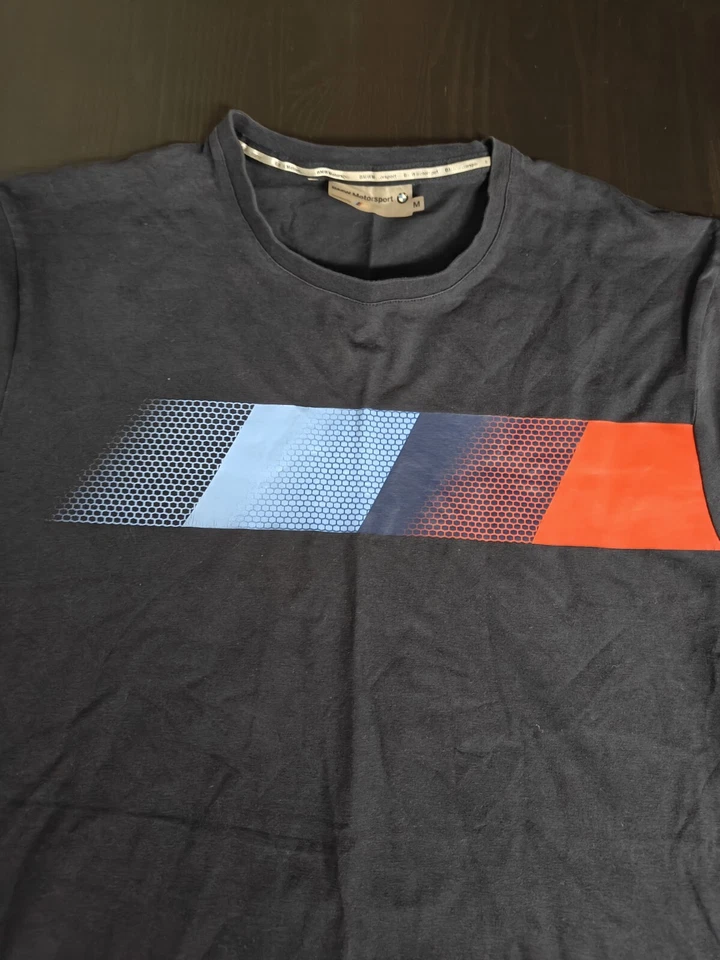 Camiseta BMW Motorsport Serie M Hombre Mediana Color Negro Estampado 2 Lados SS Elastizada Foto 2 de 4