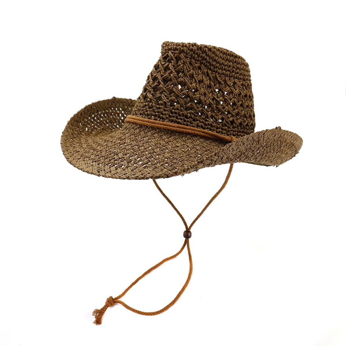 Hand-Woven Straw hat -Jazz Hat Roll Up Brim Western Cowboy Hat