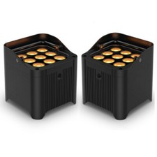 CHAUVET FREEDOM PAR Q9 Wireless D-Fi Battery Powered 9 LED Uplight Pair