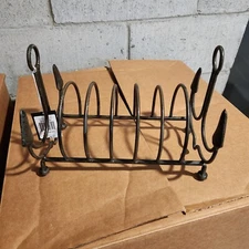 Creative Co Op Metal Plate Rack w/ Anchor 10-1/8 L