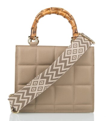 BORSERIE ARTIGIANE -  Bellini Made in Italy Leather Handbag Taupe