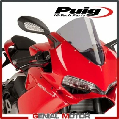 PARE-BRISE PUIG FUME CLAIR 7621H DUCATI PANIGALE 959 2016 / 2019 - Photo 1/2