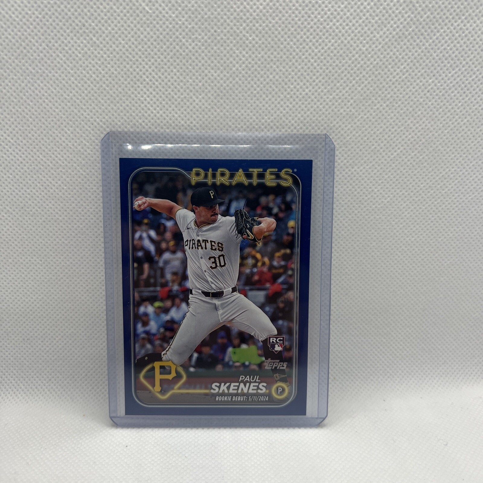 2024 Topps Update Paul Skenes Rookie Debut Royal Blue RC #US288 SP Mint 