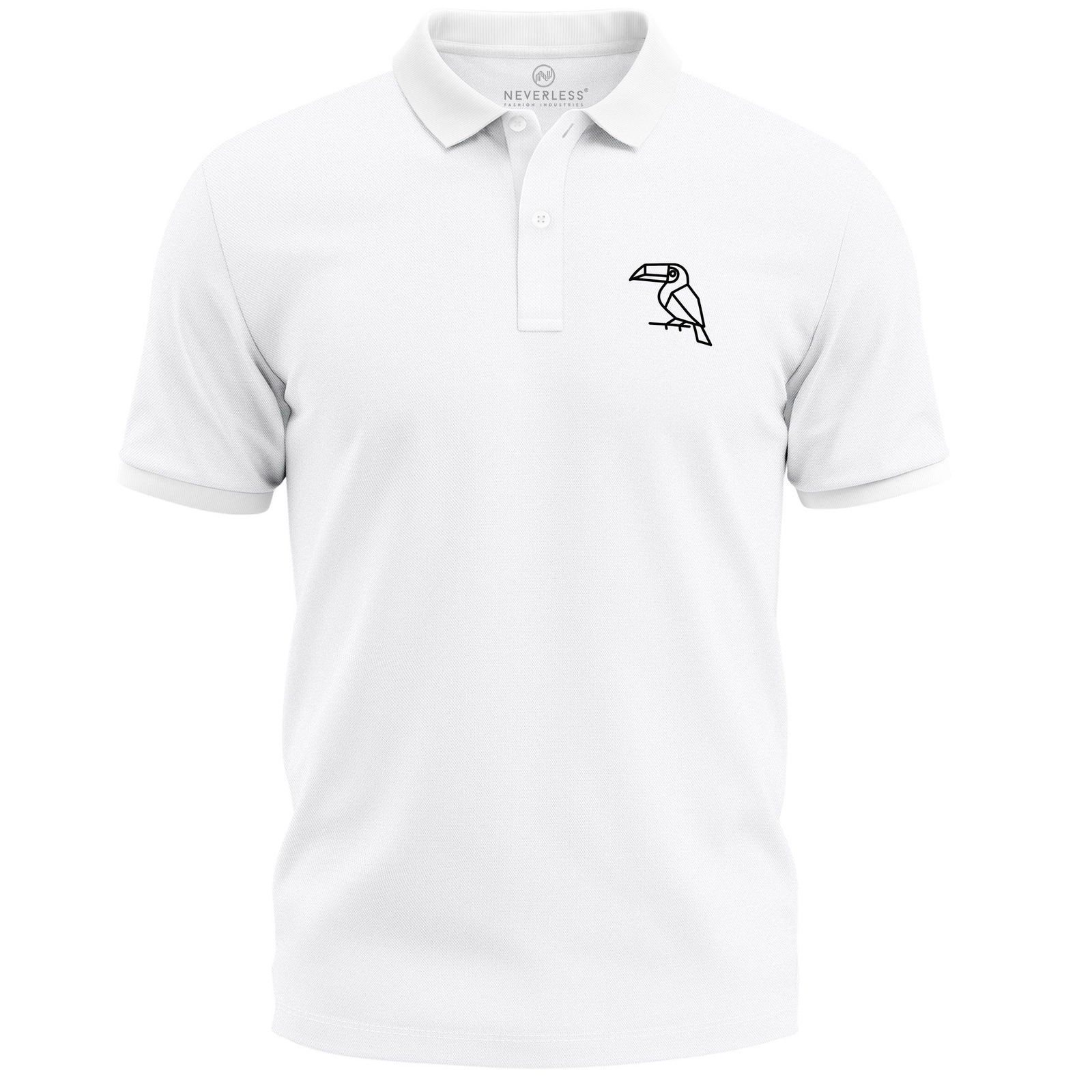 Poloshirt Herren mit Grafik Print Tukan Pelikan Geometrisches Design Polygon 6890₽