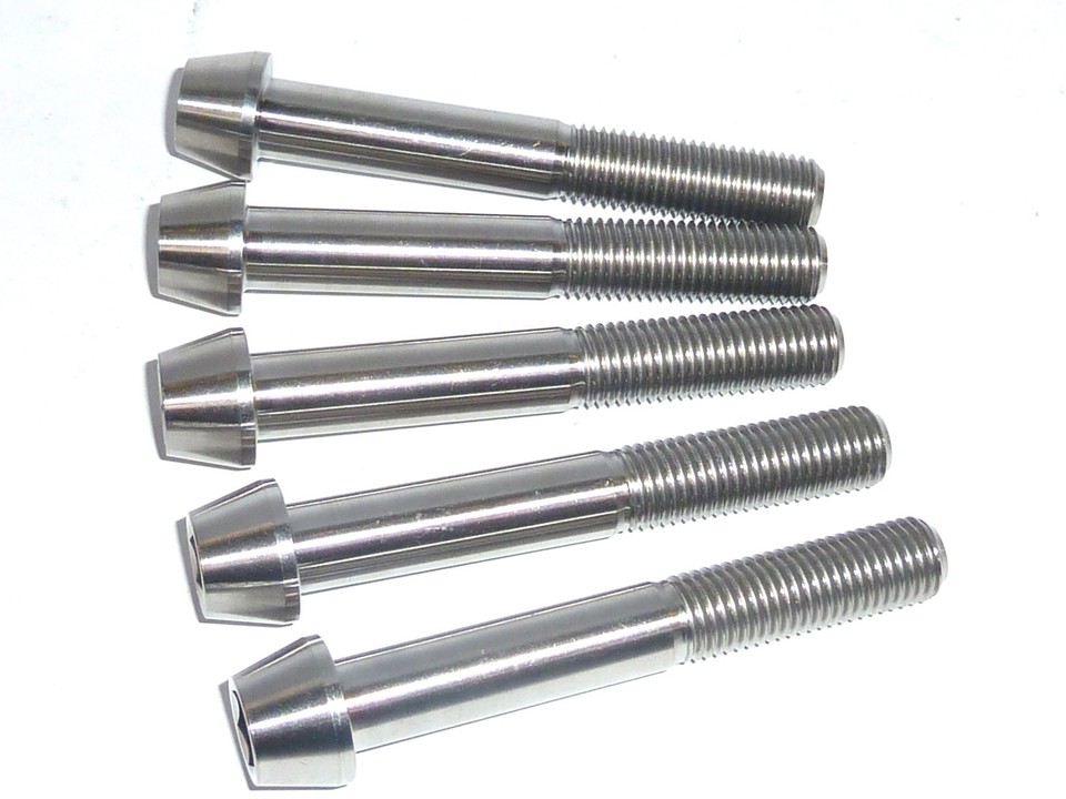 Kawasaki GTR1400 ZX6R FRONT BRAKE CALIPER MOUNT BOLTS TITANIUM CAP head