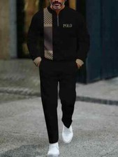 Long Sleeve Zipper Two-piece Set