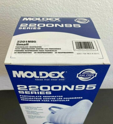 Moldex 2201 Small Size - S Brand New Exp. 10/2029 - USA Made Factory Sealed