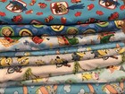 handmade 100% cotton front & flannel back baby/toddler blankets neutral group 4