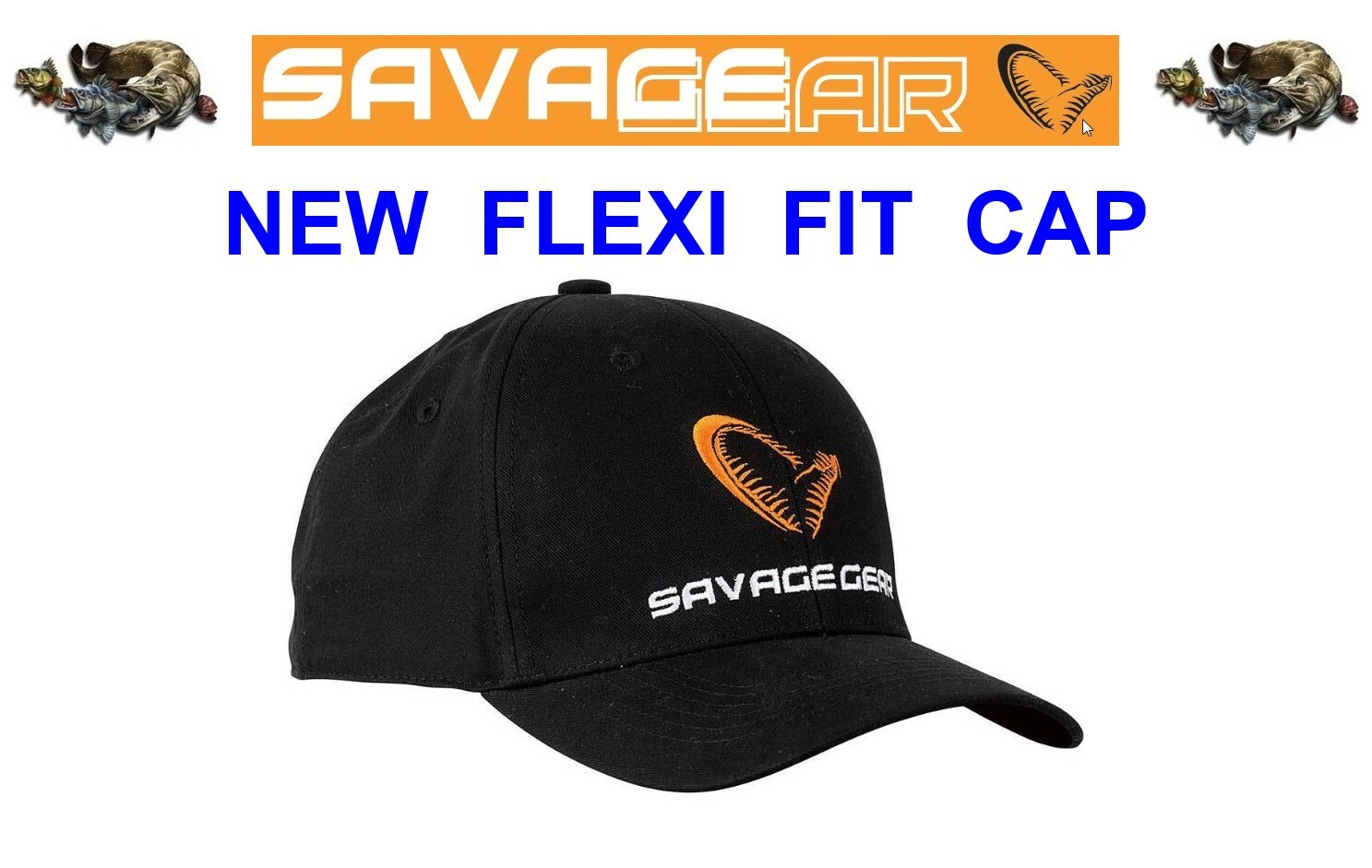 SAVAGE GEAR FLEXI FIT CAP FOR SG2 SG4 SGS2 SGS4 SGS5 SGS6 SGS8 FAST POWER GAME
