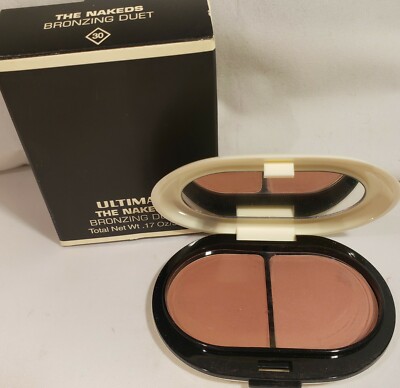 ULTIMA The Nakeds Bronzing Duet Compact Glow / Glow Lightly 30 NIB