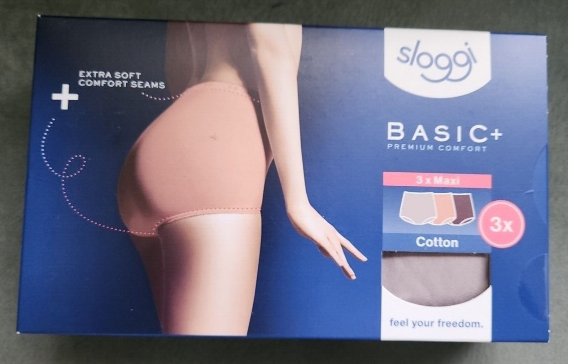 sloggi Basic Maxi Size 12 knickers 3 Pack  Size 12