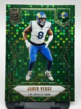2025 Panini Donruss Elite Jared Verse Green Disco #23 Los Angeles Rams NFL