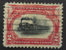 US #295 1901 2c Empire State Express, Carmine & Black [USA2]