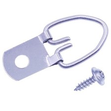 D-Ring Picture Hangers with Screws 100 Pcs, Single Hole 100 Pcs Single Hole