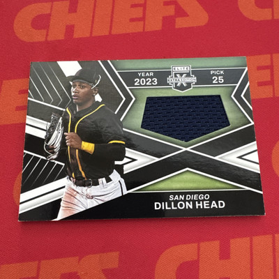 2023 Panini Elite Extra Edition First Round Materials Dillon Head Padres Mem RC