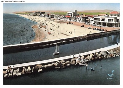 CV-BFP1-0522-34 - PALAVAS-LES-FLOTS - The Canal and Beach Right Bank
