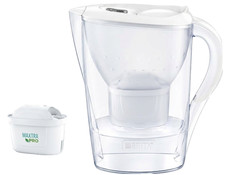 Image of BRITA Marella 2.4L Water Filter Jug 4-stage Filtration White With Cartridges