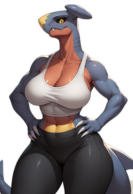 Garchomp Pokemon Anthro Vinyl Car Decal Sticker 7'' Weatherproof
