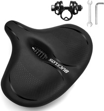 Wide Bike Seat for Men Women Ebike Seats Comfort Extra Large Comfortable Bicycle