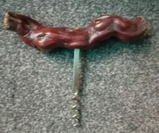 Vintage gnarled wood  Corkscrew