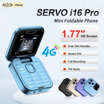 SERVO i16 Pro Klapp Handy Ohne Vertrag 1,7'' Dual SIM GSM Seniorenhandy 4G LTE