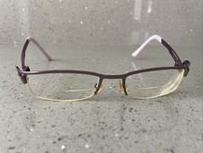 OKO by OKO B12 EYEGLASSES Frames ONLY 49-18-135 Paris France purple silver half