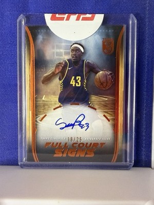 2023-24 Topps 3 Pascal Siakam Full Court Signs Auto #16/25 Indiana Pacers