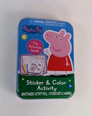 2022 Tara Toy Tiny Small Peppa Pig Sticker And Color Activity Set New Sealed 