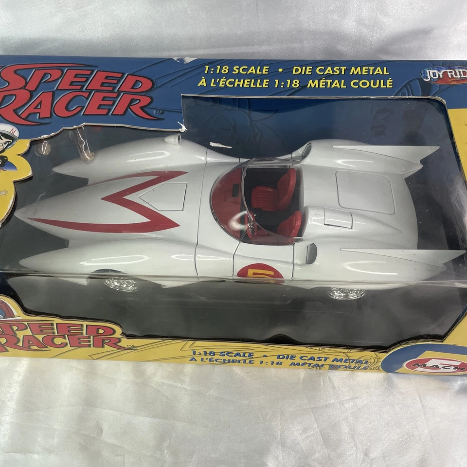 1:18 Speed Racer Mach 5 Scale Joyride Original TV Series With Chim Figure - Image 3 of 4