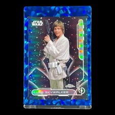 LUKE SKYWALKER BLACK GALAXY REFRACTOR 2024 Topps Chrome Insert - Star Wars
