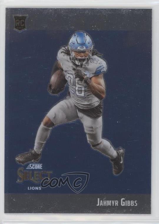 2023 Panini Select Score Select Throwback Jahmyr Gibbs #STW-JGI Rookie RC