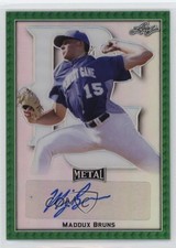2020 Leaf Perfect Game All-American Classic Green /10 Maddux Bruns Auto lz7