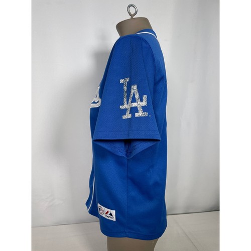 Andre Ethier #16 Los Angeles Dodgers MLB Majestic Blue Jersey Women's SMALL - Picture 10 of 14