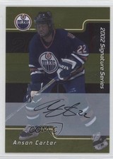 2001-02 ITG Be A Player Signature Series Gold Auto Anson Carter #011 Auto 0v1
