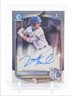 JOSH HAMMOND 2025 BOWMAN CHROME DRAFT 1ST AUTOGRAPH ROYALS AUTO Q2045