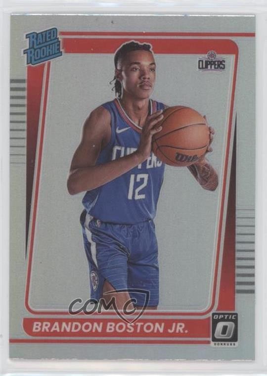 2021 Panini Donruss Optic Rated Holo Prizm Brandon Boston Jr #189 Rookie RC 11dc