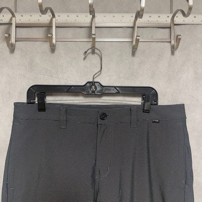 Travis Mathew Shorts Men's 34 Gray Striped Golf Active Tech Performance Outdoors