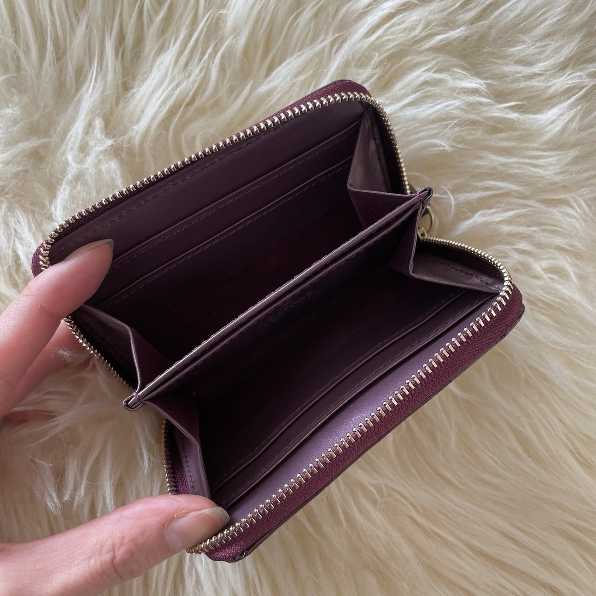 Vivienne Westwood enamel leather ORB patterned Zip Mini Wallet | eBay