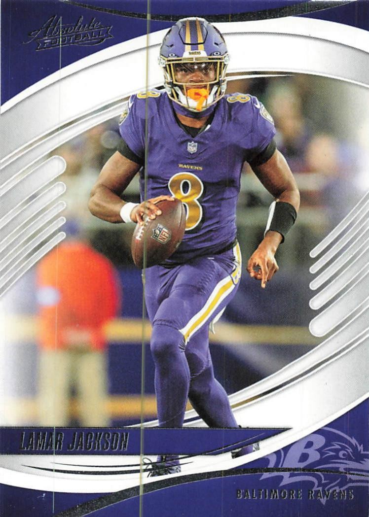 2025 Panini Absolute #97 Lamar Jackson Blue